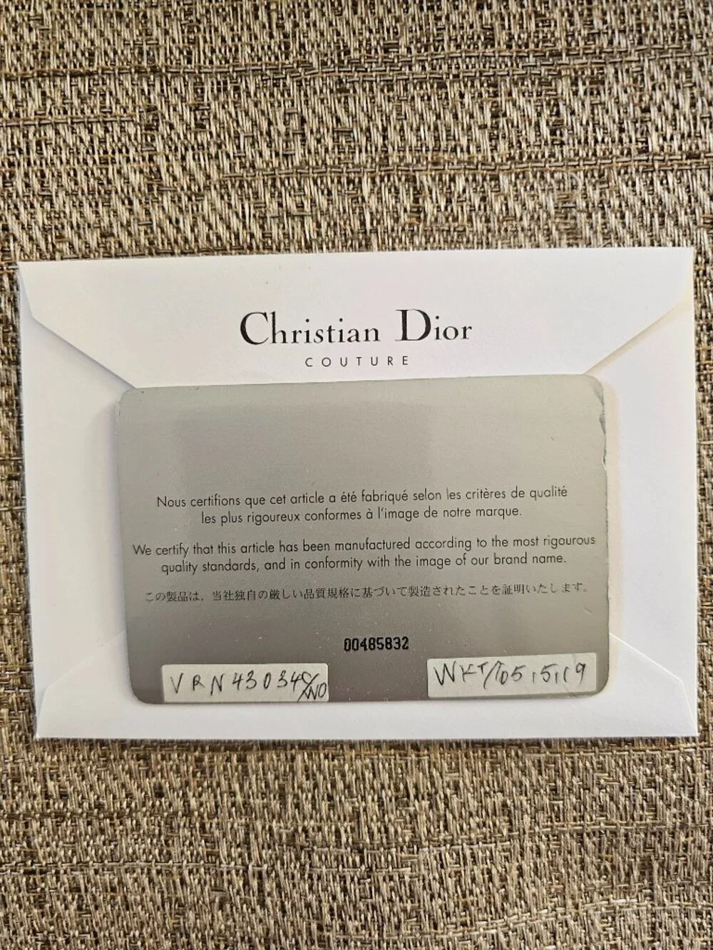 DIOR Cannage Quilted Patent Leather Continental Wallet Box, Dust Bag & Authentic